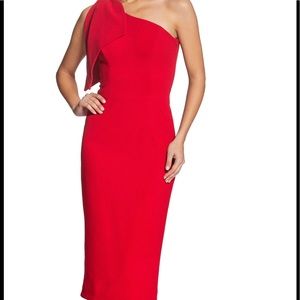 Dress the Population - Tiffany One Shoulder Midi Dress - NWT